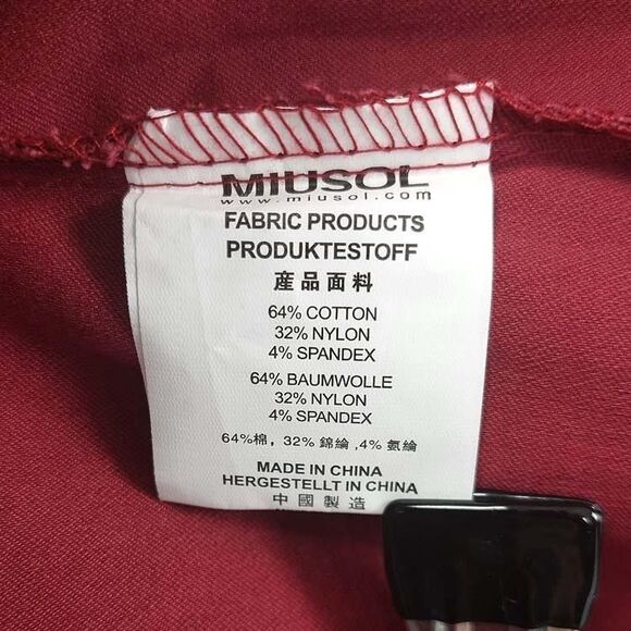 Miusol Dress Womens XL Red Lace Fit And Flare Short Sleeve Elegant Cocktail - Picture 9 of 10